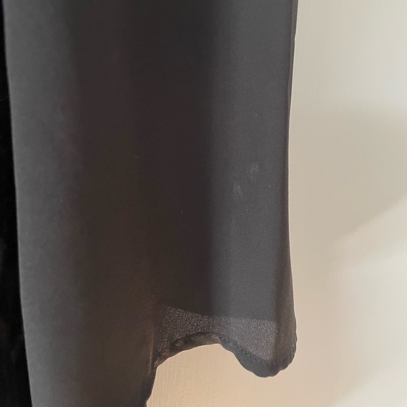 Express Black Velvet Burnout with Deep V-Back - Picture 4 of 8